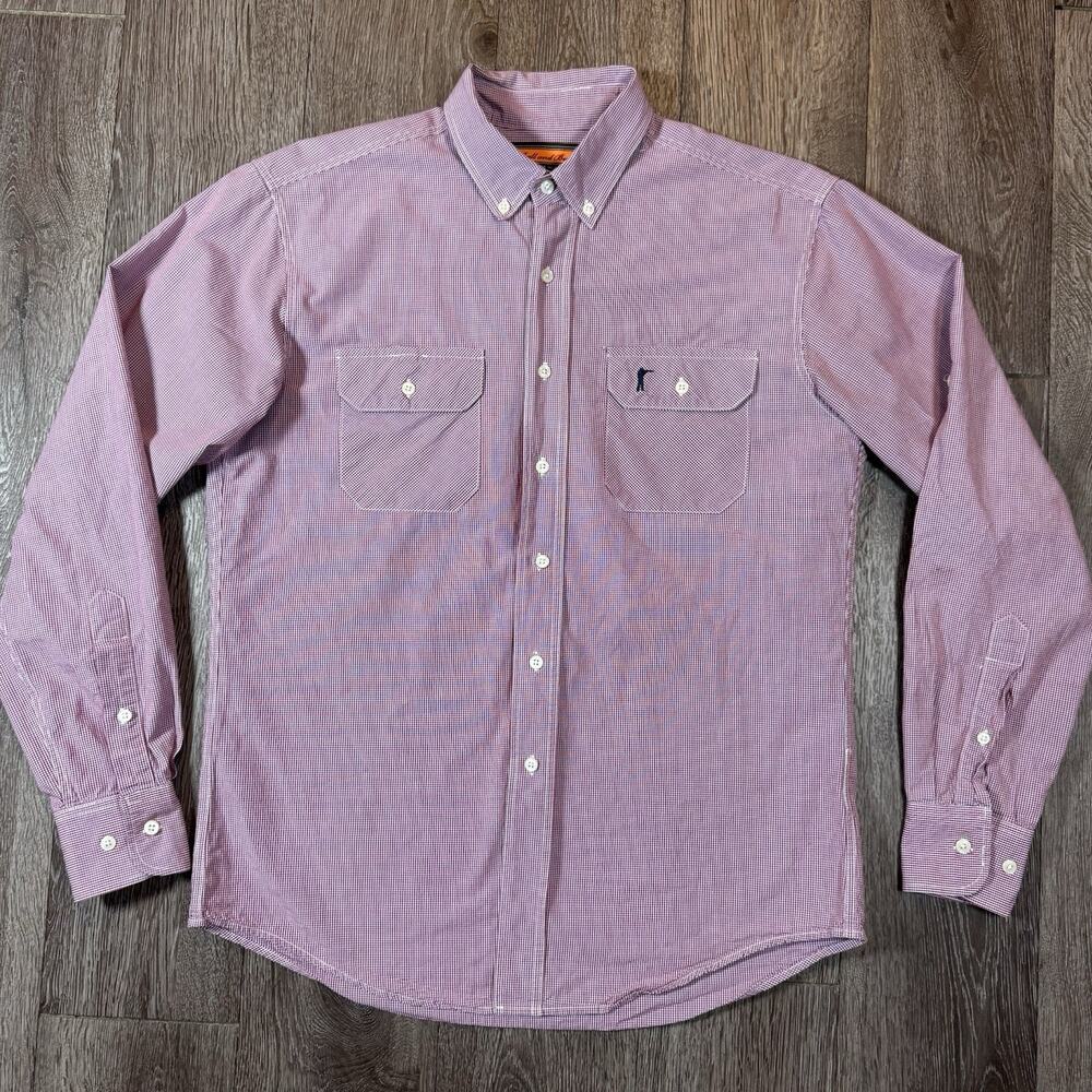 Ball and Buck The Anglers Shirt Check Button-Up Long Sleeve M